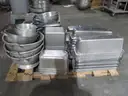 3 PALLETS OF MISC INDUSTRIAL COOKING ITEMS