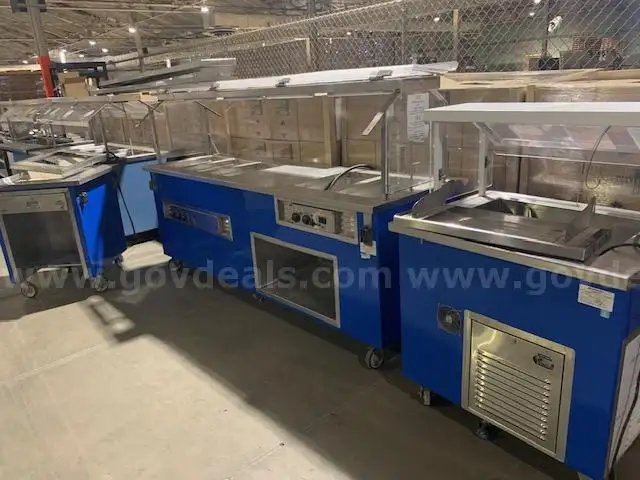 FOOD SERVING LINE (3 PIECE) COBALT BLUE