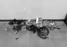LOT OF COMPUTERS AND ASSORTED CABLES