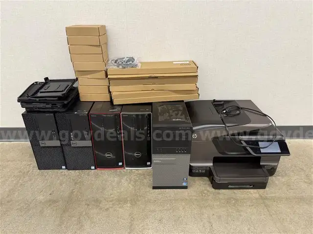 Lot of computers and supplies
