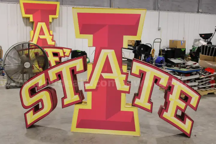 Iowa State University Lighted Exterior Sign (Lot A)