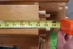 (167)Oak Bed Leg Braces for Lumber (Lot L)