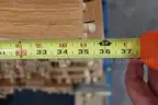 (167)Oak Bed Leg Braces for Lumber (Lot L)