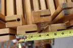 (24)Oak Bunk Bed Frame Legs for Lumber (Lot O)