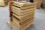 (22)Oak Bunk Bed Frame Legs for Lumber (Lot P)