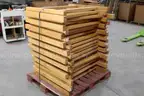 (21)Oak Bunk Bed Frame Legs for Lumber (Lot Q)