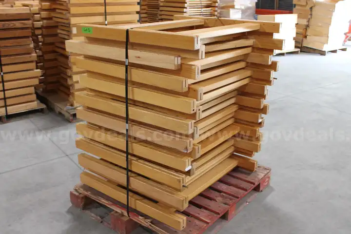 (21)Oak Bunk Bed Frame Legs for Lumber (Lot Q)