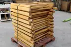 (21)Oak Bunk Bed Frame Legs for Lumber (Lot Q)