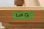 (21)Oak Bunk Bed Frame Legs for Lumber (Lot Q)