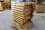 (24)Oak Bunk Bed Frame Legs for Lumber (Lot U)