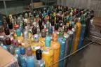(255)Assorted Gas Cylinders