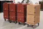 (4)Cambro Double Compartment Food Carriers