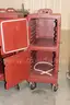(4)Cambro Double Compartment Food Carriers