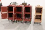 (4)Cambro Double Compartment Food Carriers