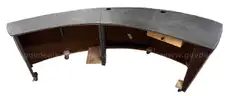 Chris Martin Tiger Maple Slate Desk w/ Casters
