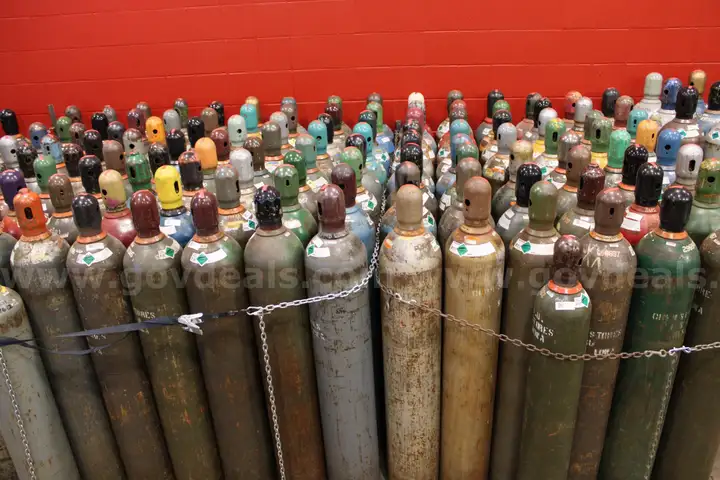 (313)Assorted Gas Cylinders