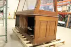Antique A-Frame Display Case