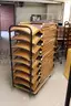 (400)Padded Folding Chairs on (25)Rolling Racks