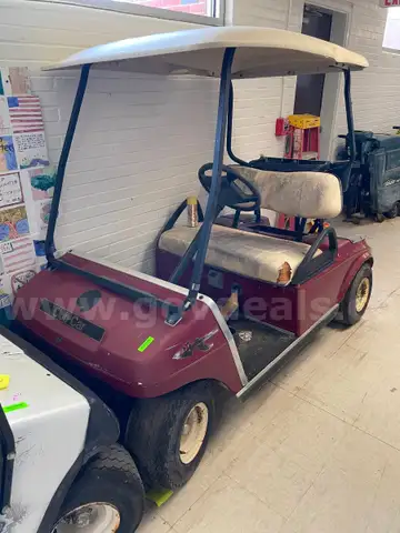 Red Golf Cart