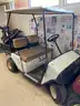 White Golf Cart