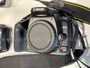 Lot of various cameras, consumer electronics, networking routers, photography equipment