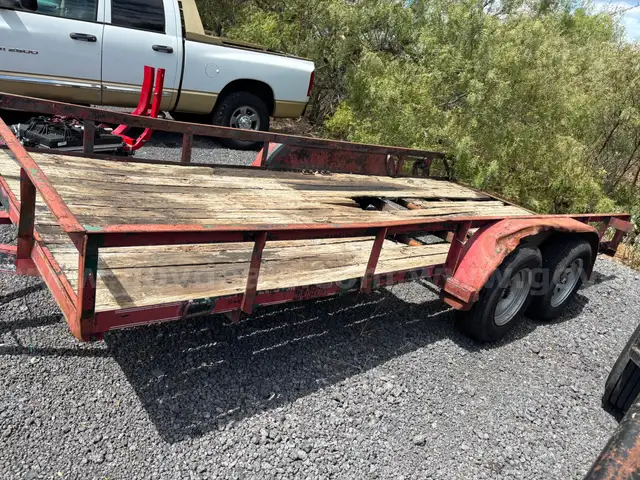 1999 Big Tex 16 ft Flat Bed Trailer