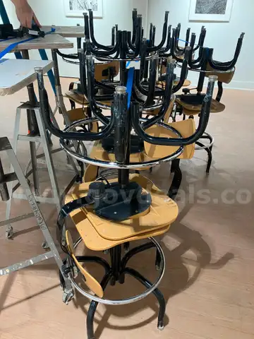 Yellow &#x26; Black Stools