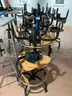Yellow &#x26; Black Stools