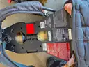 Scott X3 air pack, 2 Cylinders, Mask with voice amp
