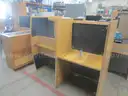 Lot of 7 Two Person Desk Carrels