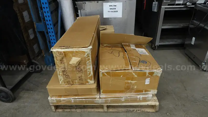 Pallet of Assorted Metal Photographic Equipment