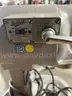 1 Hobart slicer, 1 Hobart mixer, with bowls and lids, with stand