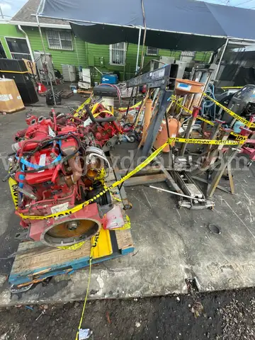 Assorted nonworking engines, lifts