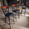 Lot of 8 Benchmark Design Group bar height tables &#x26; 32 bar height chairs