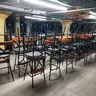 Lot of 8 Benchmark Design Group bar height tables &#x26; 32 bar height chairs