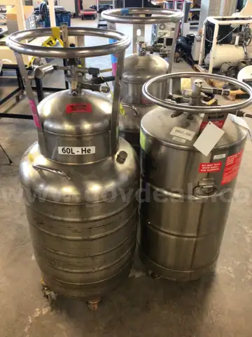 Lot of Liquid Gas Dewars