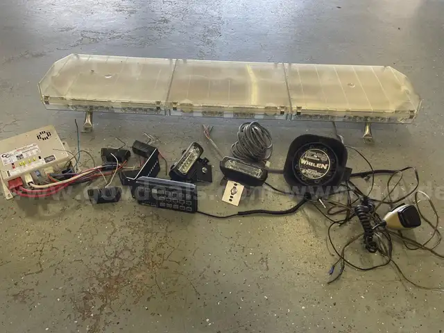 Code 3 LED light bar and misc items