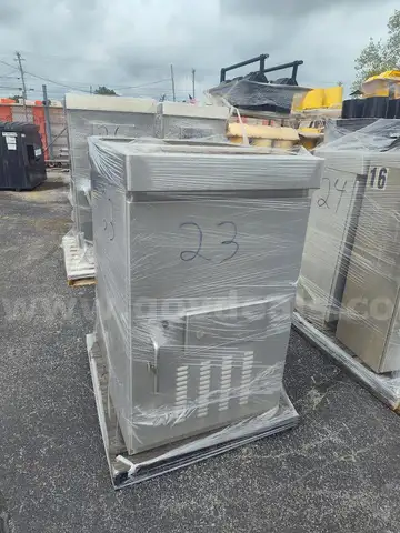 lot of (2) small 8 phase traffic signal cabinets