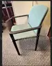 Metal arm and Wooden armchairs