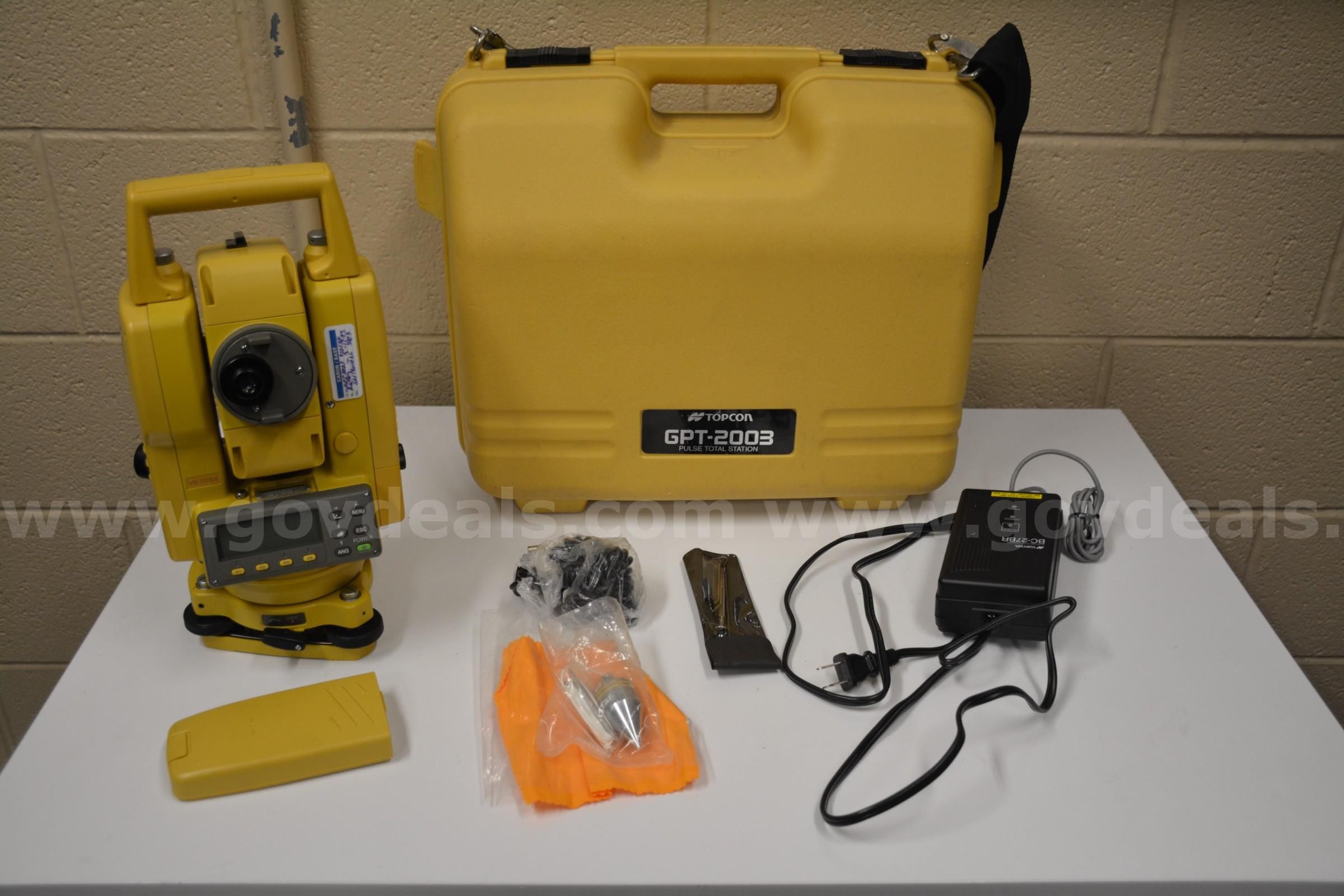 Topcon GPT-2003 Pulse Total Station | GovDeals Topcon GPT-2003 Pulse Total Station | GovDeals
