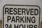 Reserved Parking Space #5 Sign