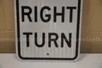No Right Turn Sign