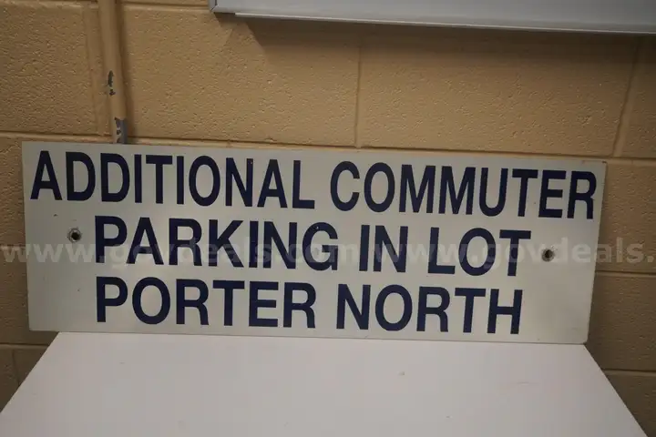 Commuter Parking in Porter North Sign