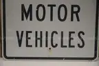 No Motor Vehicle Sign