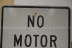 No Motor Vehicle Sign