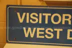 Visitors Use West Deck Sign