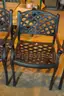 Four Gensun Metal Outdoor Chairs