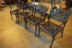 Four Gensun Metal Outdoor Chairs