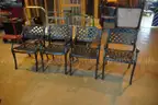 Four Gensun Metal Outdoor Chairs