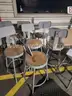 Metal Bar Stools w/ back rest (10)